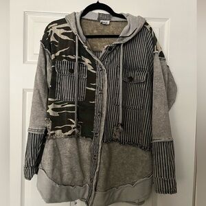 BKE Gray Textured Jacket